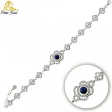 Gümüş Zirkon Taşlı Bilezik / Bileklik